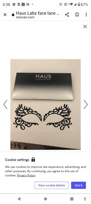 HAUS LABORATORIES By Lady Gaga: ARMOR MASQUE NO. 1 | Face Mask Sticker, Reusable