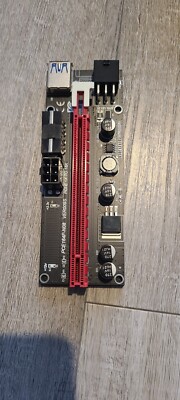 8-Pack PCIE 16x to 1x Powered Riser GPU Adapter 6 Pin ETH Zcash Mining