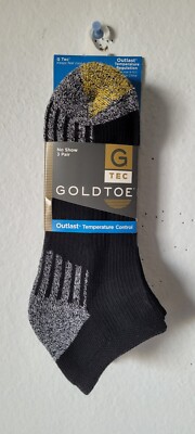 Gold Toe Men's 3-Pairs G-TEC Outlast No Show Socks. (110).
