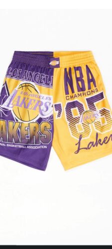 NWT Los Angeles Lakers 1985 NBA Champions Mitchell and Ness Jersey Size Small