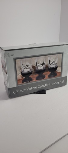 True Living Essentials 6 Piece Votive Candle Holder Set - LI