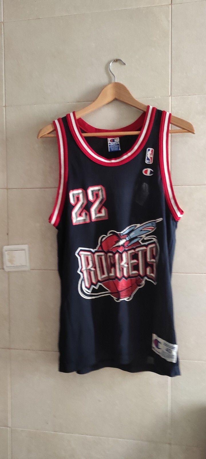 Champion Rockets DREXLER 22 ユニフォーム Vintage 90s Houston Rockets Clyde Drexler #22 Champion