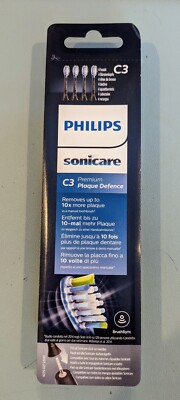 Philips C3 Premium Plaque Control Brush Heads Black 4 pack