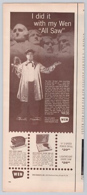 1960 Wen All Saw does Everything Buster Keaton Endorsement VINTAGE PRINT AD LM60
