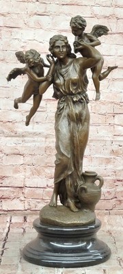 Museum Quality Milo Mother with Cherubs Bronze Statue Hot Cast