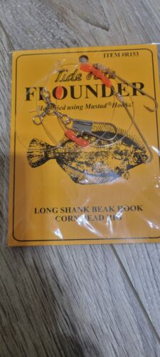 Tide Rite Flounder Long Shank Beak Hook Corn Bead Rig