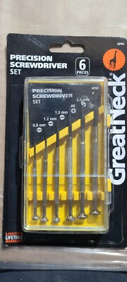 Precision Screwdriver Set GP6C High Carbon Steel #0 to #1 0.8-3 mm