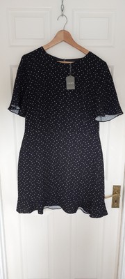 NWT Oasis Black & White  dress, Formal,work, holiday wear.Spring,Summer size 16