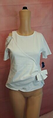 Habitual girl White TOP  Size  16  NWT Bow Front   