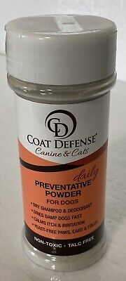COAT DEFENSE Dog & Cat Daily Preventative Powder for Skin Issues NonToxic 6 oz.