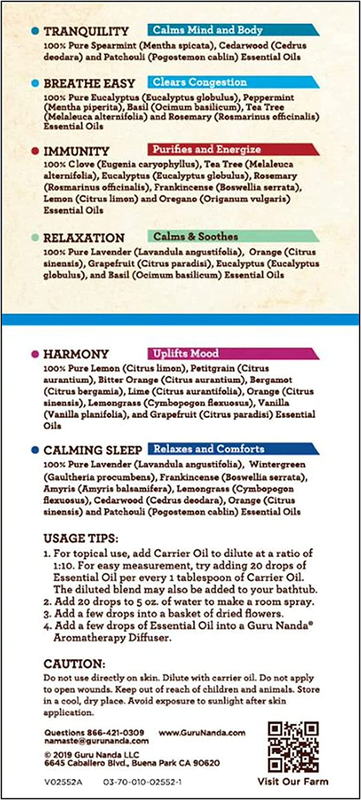 Aromatherapy Diffuser Kit - Halo XL Humidifier and Set of 6 Essential Oil Blends