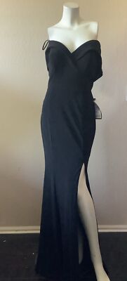 X By Xscape Black Sleeveless Evening Dress Sz 10