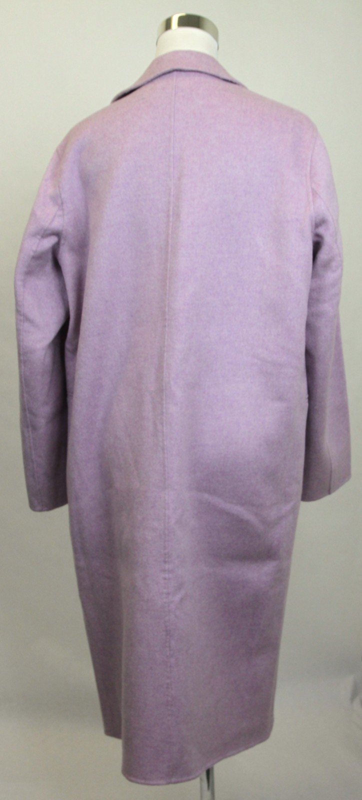 Pre-owned Sandro $710  Women's Light Purple Wool Handy Trench Coat 1 Button 40 M9589h-94