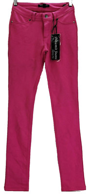Dinamit Jeans Women's Skinny Fit Jeans Pants Hot Pink Medium
