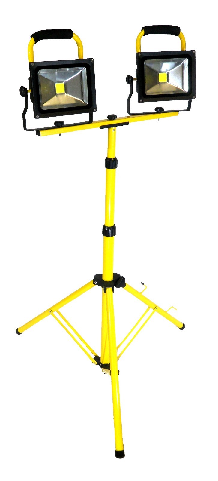 Dual Rechargeable Led Work Lights 3600 Lumens With Tripod Stand & 2