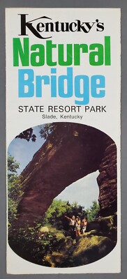 1977 Natural Bridge State Resort Park Slade Kentucky KY Vintage Travel Brochure 