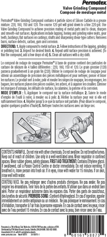 Valve Grinding Compound, 42g Tube 58875