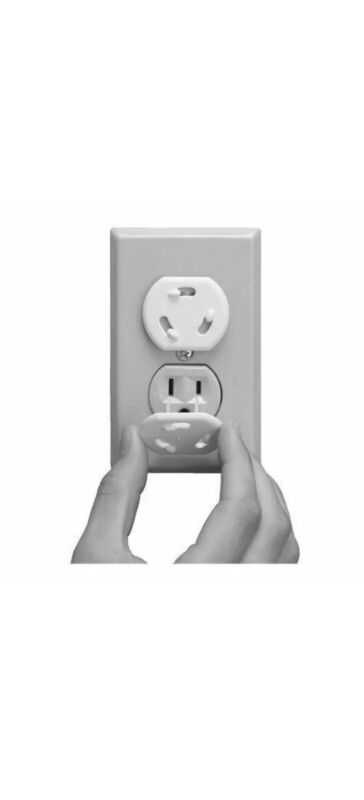 IKEA PATRULL Safety Plug Outlet Covers Child & Baby Proofing, White, Pack of 12