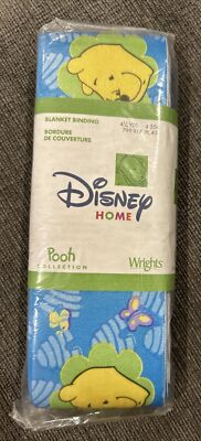 Winnie The Pooh Blanket Binding Disney Home Wrights 2002 New In Package