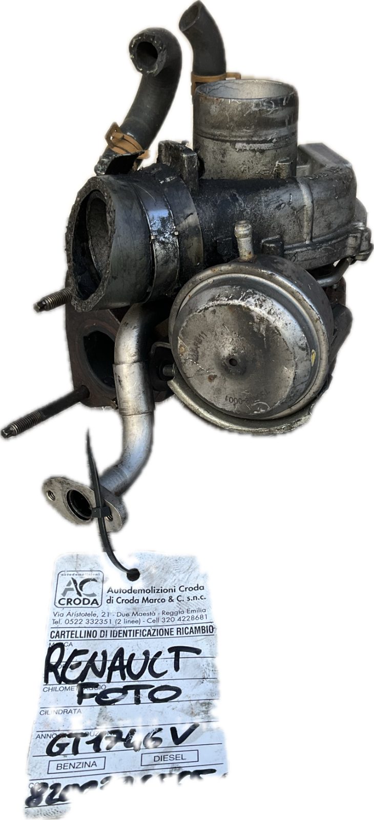 Turbo turbina per modello RENAULT SCENIC 1.9 D codice ricambio: 8200396565