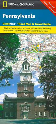 National Geographic Map of Pennsylvania, Guide Map