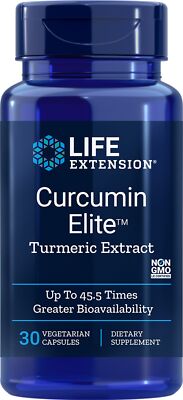 Life Extension Curcumin Elite Экстракт куркумы 30 растительных капсул