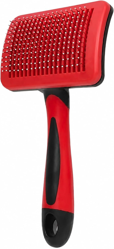Self Cleaning Slicker Brush for Dogs & Cats, Pet Grooming Brush for Shedding and