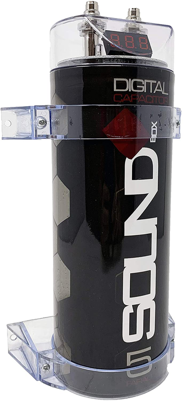 SoundBox SCAP5D, 5 Farad Digital Capacitor for Car Audio - 5000 Watts