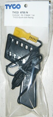 (1) Tyco Mattel Hot Wheels Adjustable 3-Speed HO Slot Car Track Controller 8755N