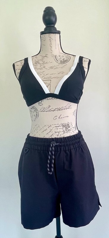 Black Sport Swim Bikini Top Size Large
