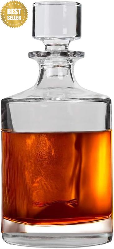 Glass Decanter,Crystal Glass Wine Utensils,Protable Wine Bottle,Elegant round De