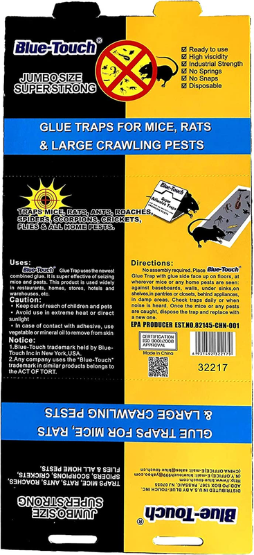 Extra Large Strong Rats Glue Traps, Peanut Butter Scented Glue Boards for Mouse,