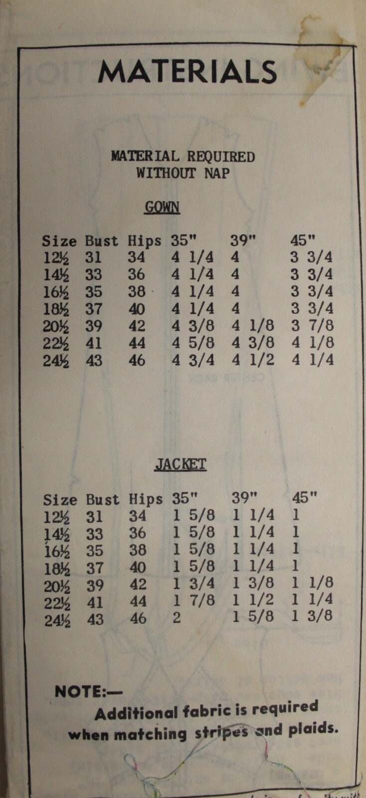 Vtg 1955 Sewing Pattern Grit #8331 WomensTea Gown & Jacket  Bust 35 Sz 16 1/2