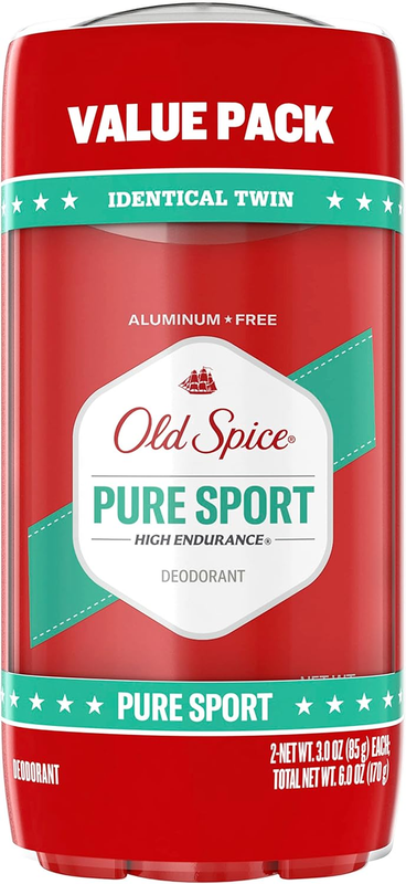 Old Spice Aluminum Free Deodorant for Men, High Endurance Pure Sport Scent, 3.0