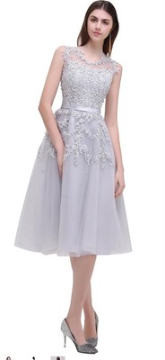 Women's Sleeveless Tulle Short Evening PROM Cocktail Prom Gown STUNNING! Sz. 4