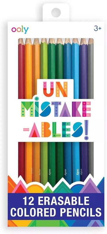 Unmistakeables Erasable Colored Pencils [Set of 12], Stress 