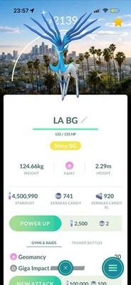 Rare Shiny Xerneas Los Angeles - Pokemon | Special BG - GO