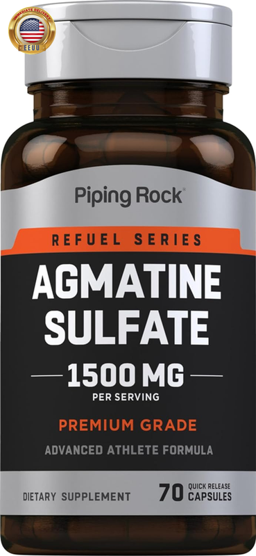 Agmatine Sulfate 1500Mg | 70 Capsules | Advanced Athlete For