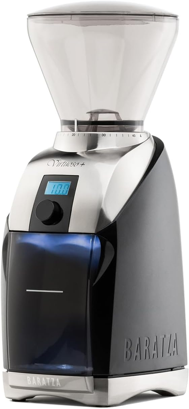 Virtuoso+ Conical Burr Coffee Grinder with Digital Timer Dis