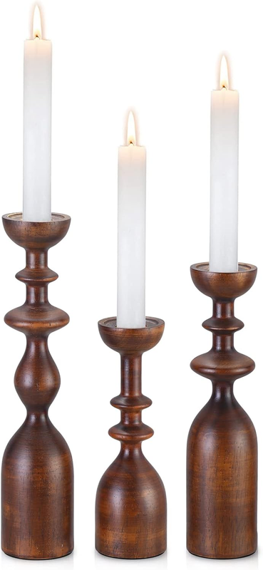 Candle Holder Wood Candle Holders for Table Centerpiece Candlestick Holders,,