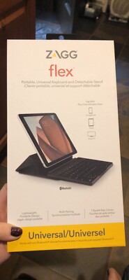ZAGG Flex Universal Portable Universal Keyboard & Detachable Stand -  New in Box