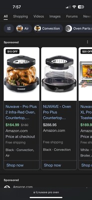 NuWave 20602 Pro Plus Infrared Oven with Stainless Steel Extender Ring