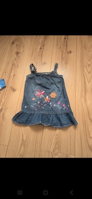 Summer Flowers Dress Jeans Size 12-18 Months