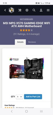 MSI MPG X570 Gaming Edge WiFi Am4 Ddr4 ATX Motherboard