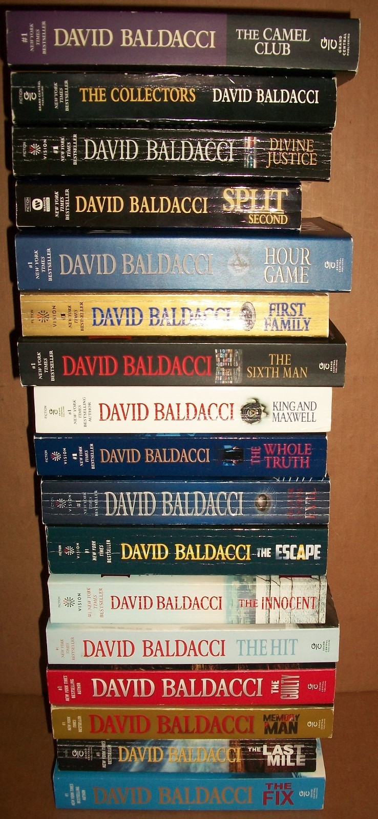 David Baldacci huge lot 17 paperbacks most 1st print Camel Club Will Robie PB VG