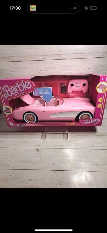 Hot Wheels RC Barbie The Movie  Barbie Corvette Remote