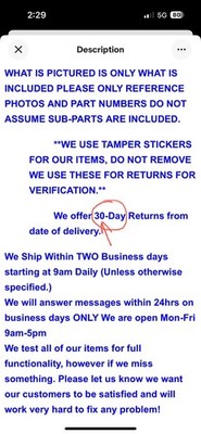 Item photo(s) from verified buyer