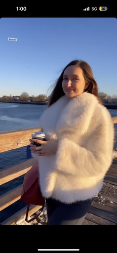 ZARA ファーコート ショートジャケット 4360/240/712 サイズS ZARA NEW WOMAN SHORT ZW COLLECTION FAUX FUR JACKET TAUPE