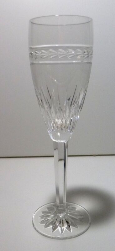 *excellent* Waterford Crystal Laurel (2001-2017) Champagne Flute 9 1/4"