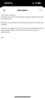 Item photo(s) from verified buyer